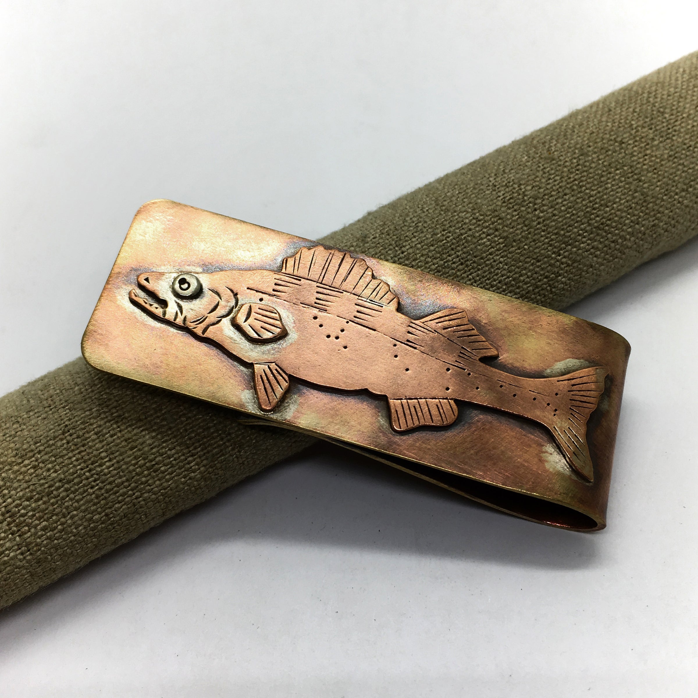 Walleye money clip